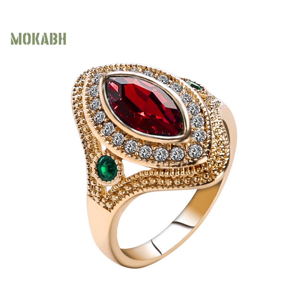 Nhẫn Đính Đá Phong Cách Vintage Kích Cỡ 7-10