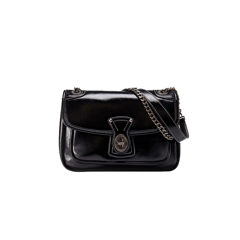 Túi Đeo Vai Hình Vuông Cỡ Lớn Phối Dây Đeo Sợi Xích Thời Trang