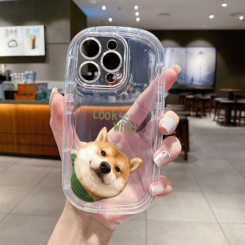 Ốp Điện Thoại Silicon Mềm Họa Tiết Chú Cún Đáng Yêu Cho IPhone 11 12 13 14 Pro Max XR X 7 8 Plus XS Max SE 2020