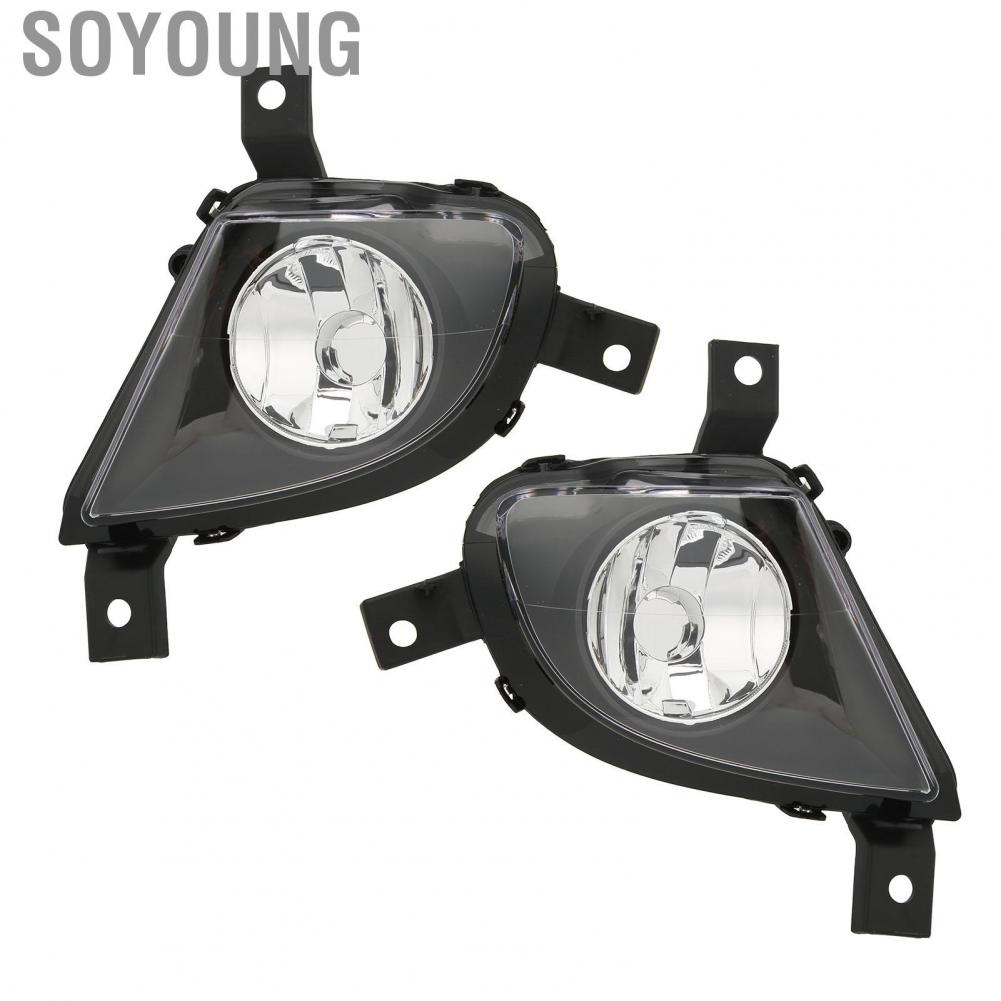 Soyoung Fog Light Assembly  ABS Housing 63177199894 Shockproof Direct Replacement for 3 Series E90 E91 328i 335i 2009-2011