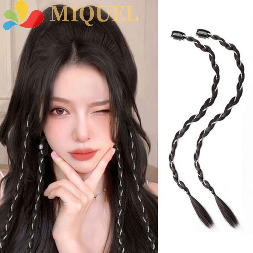 Bím Tóc Giả Kiểu Thắt Bím Bằng Sợi Tổng Hợp Chịu Nhiệt Chất Lượng Cao Thời Trang Cho Nữ