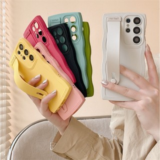 Hộp đựng dây đeo cổ tay kẹo lượn sóng cho Samsung S26 S24 S25 S23 Ultra S22 Ultra S21FE Vỏ silicon