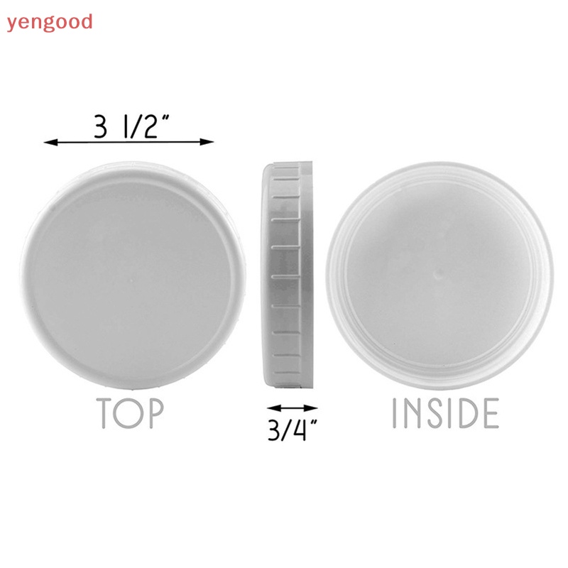 Bộ 10 Nắp Đậy Lọ Bằng Nhựa Đường Kính Trong 70mm / 86mm