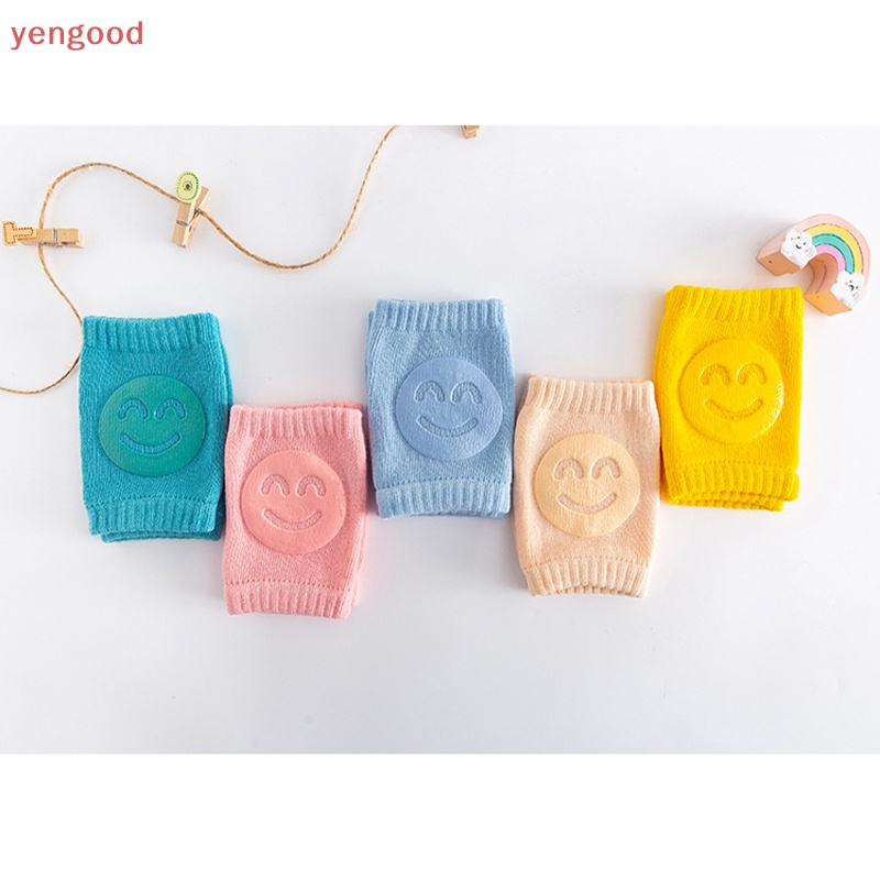 1 Cặp Đệm Bảo Vệ Đầu Gối Giữ Ấm An Toàn Chống Trượt Cho Bé Tập Bò