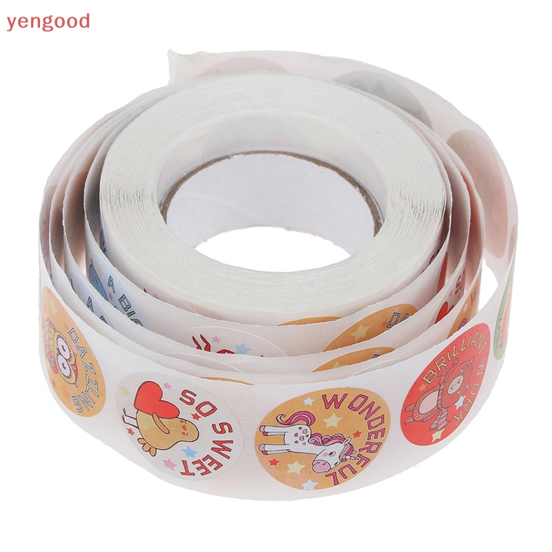 Cuộn 500 Miếng Dán Khen Thưởng Dễ Thương Cho Học Sinh