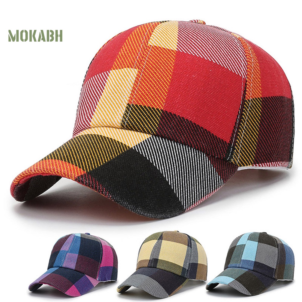 [Mok Abh] Mũ Lưỡi Trai Hở Chóp Không Phai Màu Sắc Tương Phản Có Thể Điều Chỉnh Được