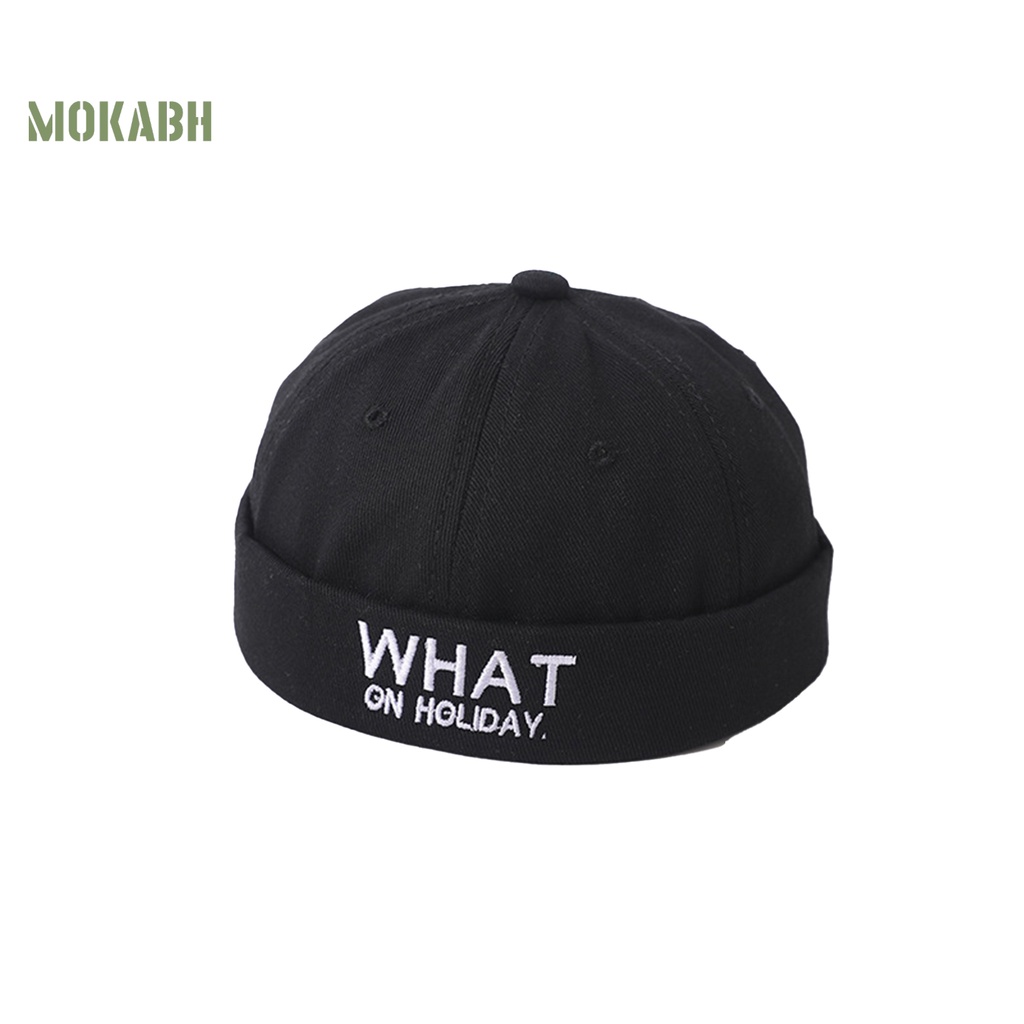 Mũ Thủy Thủ Chống Nắng Thoáng Khí Không Vành Thêu Chữ Cho Bé Trai