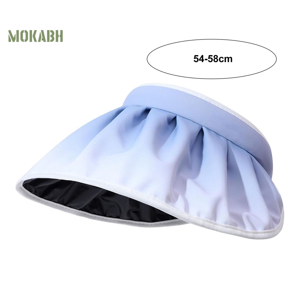 Nón Tennis Hở Chóp Màu Gradient In Chữ Bằng Vinyl Thời Trang