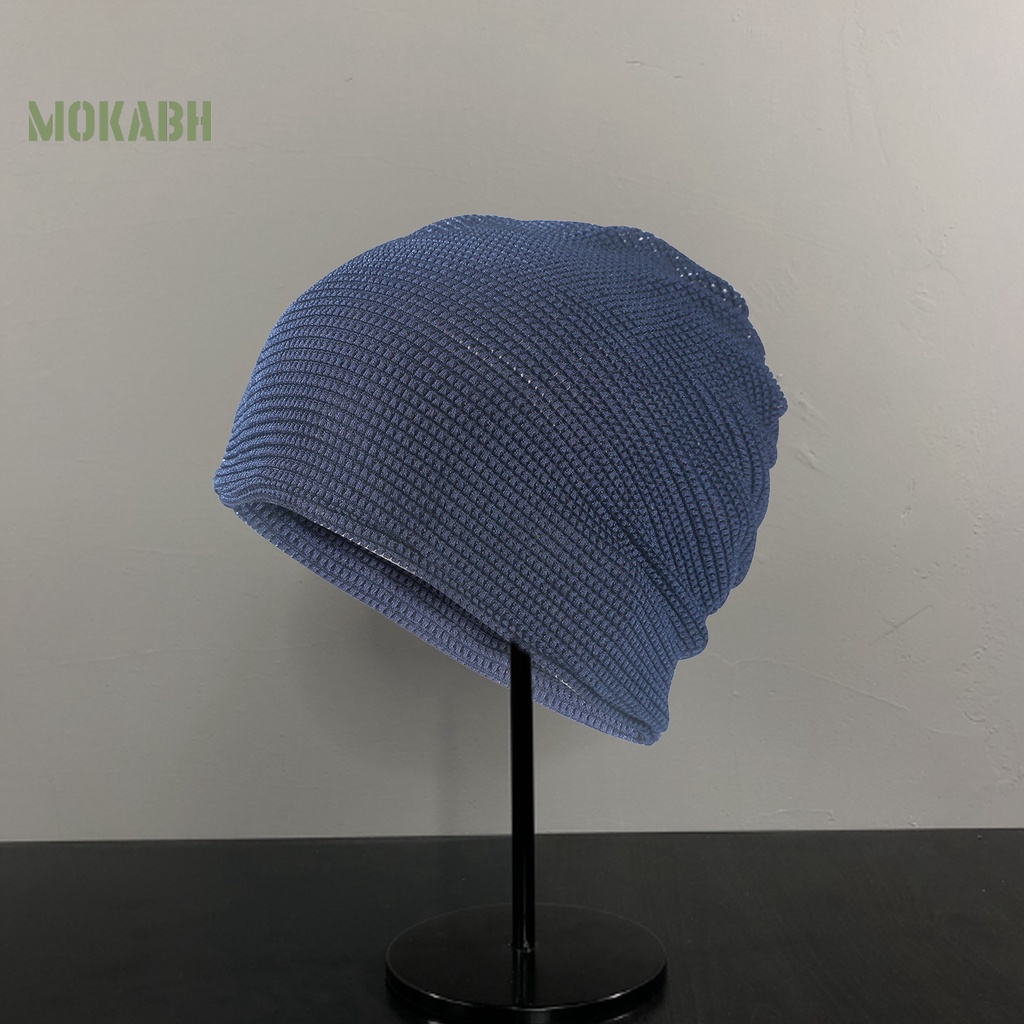 Mũ Beanie Màu Trơn Co Giãn Thoáng Khí Thời Trang Mùa Hè Cho Nam Và Nữ