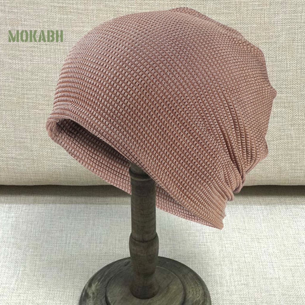 Mũ Beanie Màu Trơn Co Giãn Thoáng Khí Thời Trang Mùa Hè Cho Nam Và Nữ