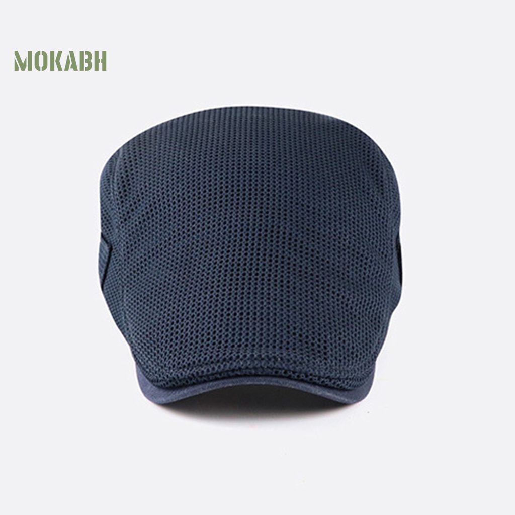 [Mok Abh] Mũ Beret Lưới Chống Nắng Có Thể Điều Chỉnh Kích Cỡ Dành Cho Nam