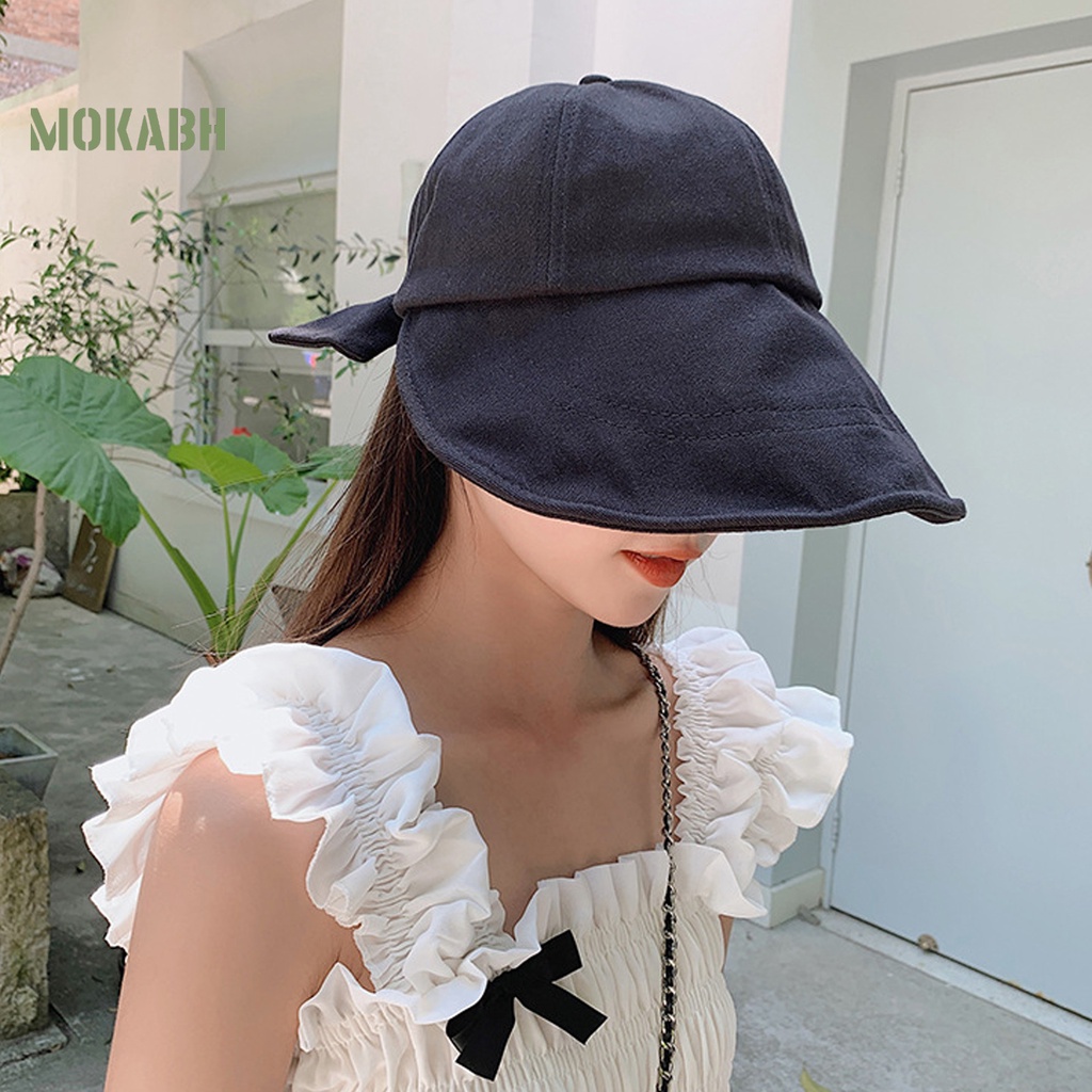 [Mok Abh] Mũ Vành Rộng Thoáng Khí Che Nắng Có Đai Thắt Lưng Dành Cho Nam Nữ Hoạt Động Ngoài Trời