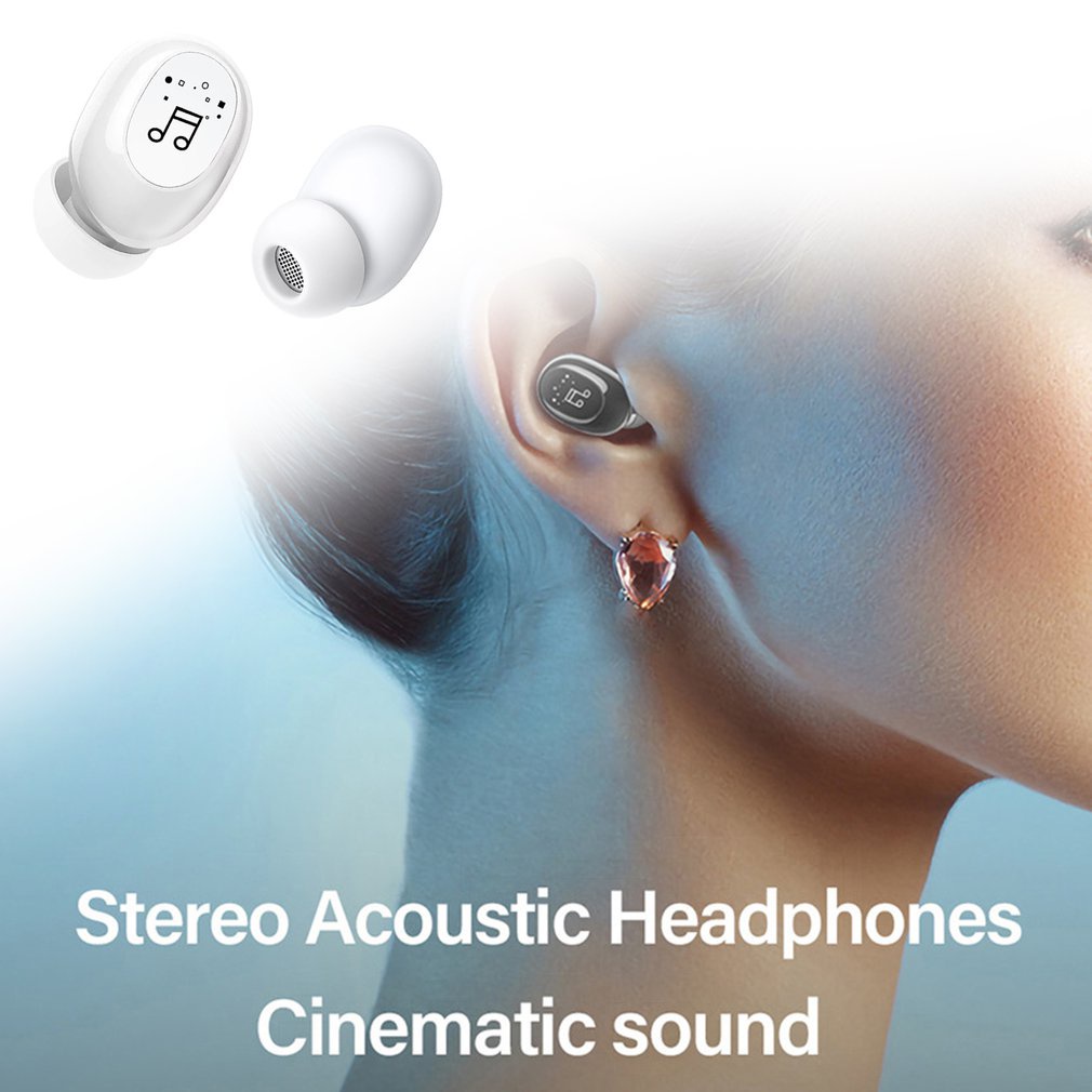 F911 Invisible Wireless Headphones Noise Canceling Stereo Hands-Free Devices And Microphone [Q/13]