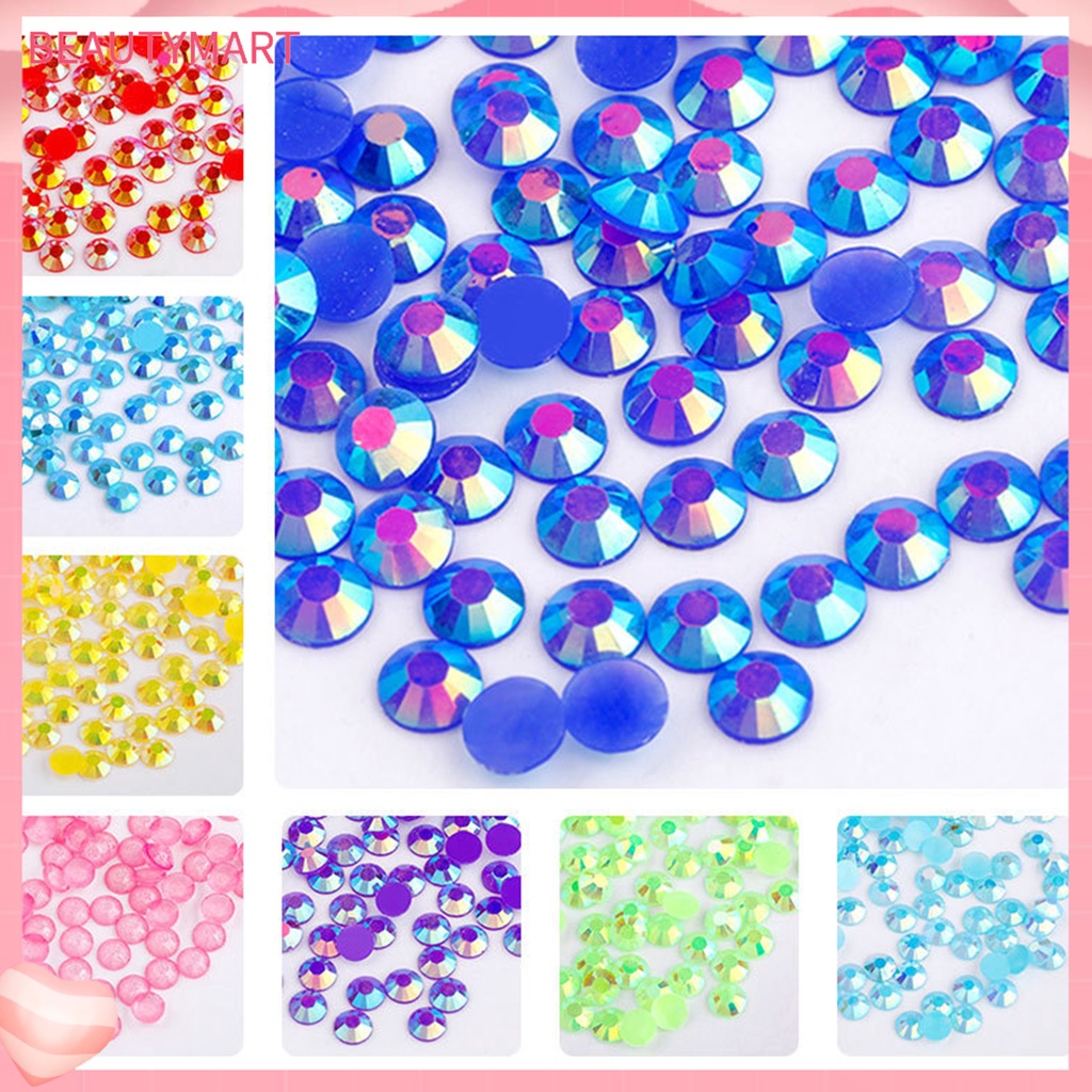 [beautymart] Phụ Kiện Trang Trí Móng Tay 3D Bằng Nhựa Dạ Quang Thân Thiện Với Môi Trường Màu Sắc Tươi Sáng