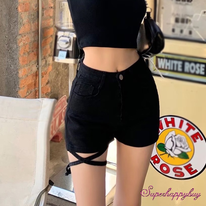 Quần Short Lưng Cao Thời Trang Mùa Hè Cho Nữ