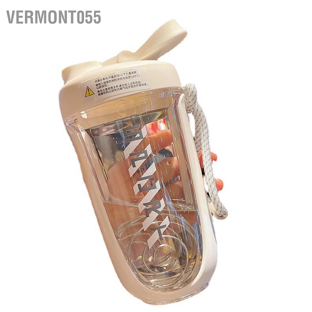 Vermont055 Bình nước thể thao 590ml lắc chống rò rỉ uống cho hoạt động ngoài trời