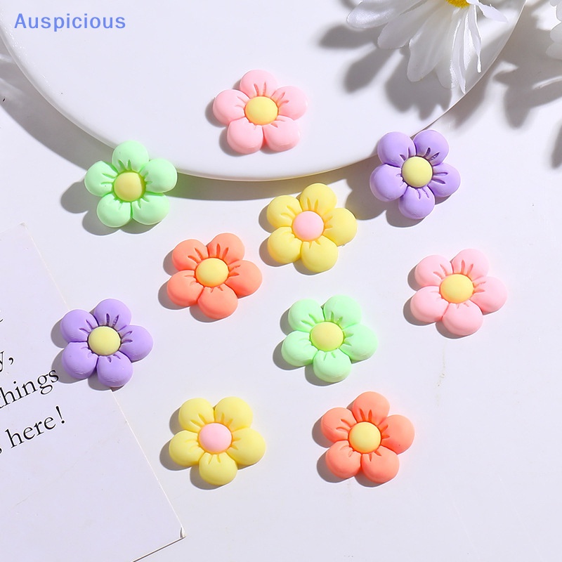 Bộ 10 Kẹp Tóc Hình Hoa Hướng Dương Bằng Nhựa Resin Chất Lượng Cao DIY