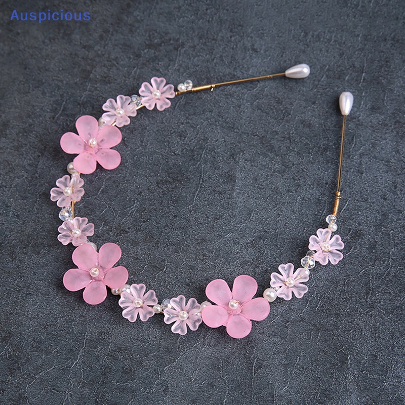 Băng Đô Hoa Đính Ngọc Trai Trắng Thanh Lịch Thời Trang Cho Cô Dâu