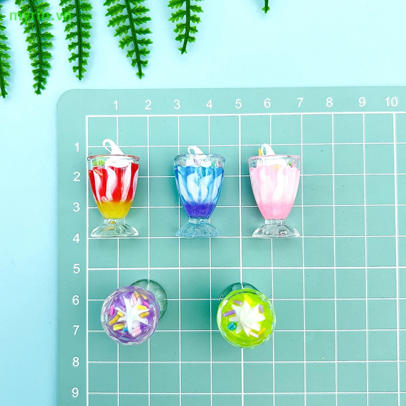 Set 2 Ly Kem / Trái Cây Mini Tỉ Lệ 1: 6 Dùng Để Trang Trí Nhà Búp Bê