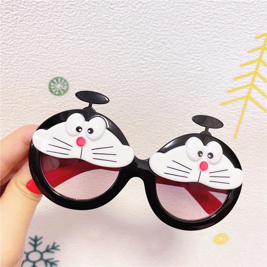 Kính Mát Hình Mèo Doraemon Chống Tia Cực Tím Phong Cách Mới Cho Bé