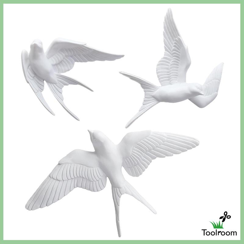 Phụ Kiện Trang Trí Tường Phòng Khách Hình Chim Én Bằng Nhựa Resin Phong Cách Bắc Âu