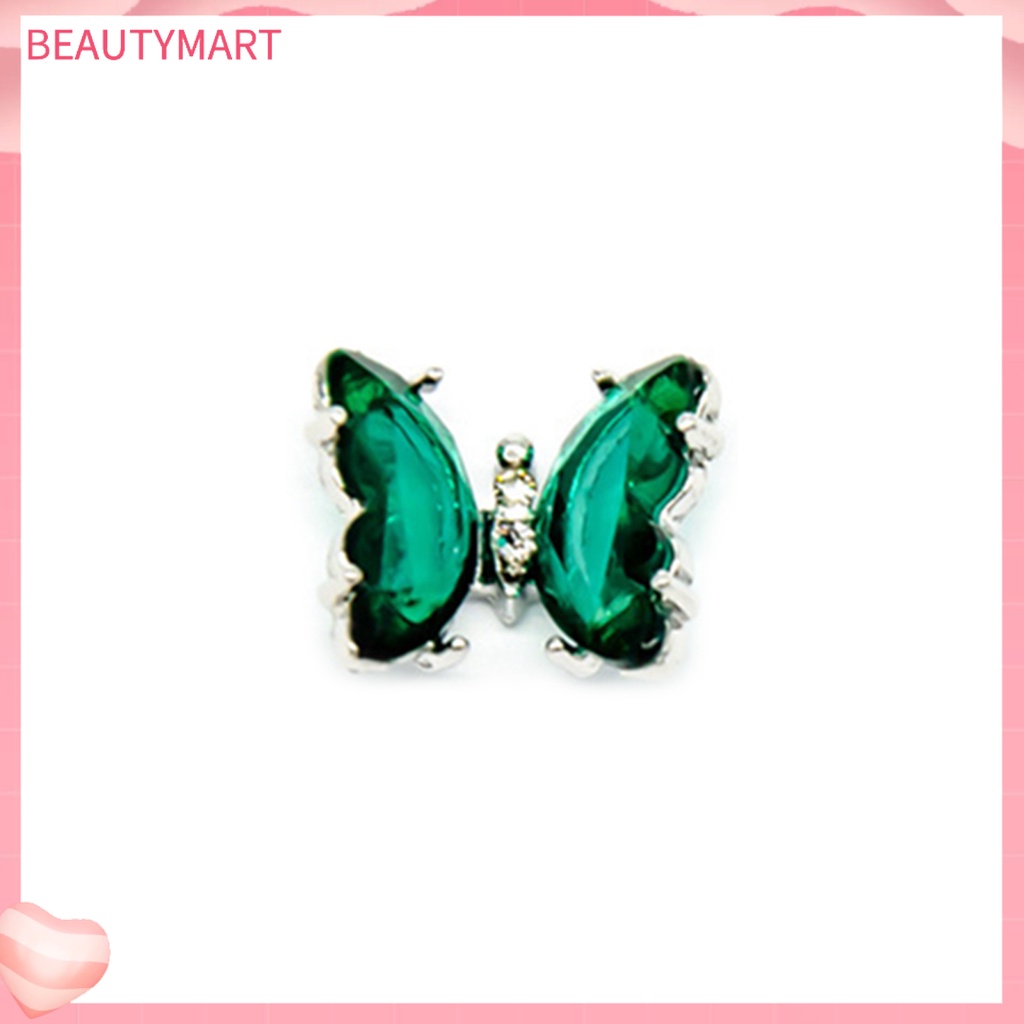 Đá Zirconia Trong Suốt Họa Tiết Bướm 3D Đính Móng Nghệ Thuật