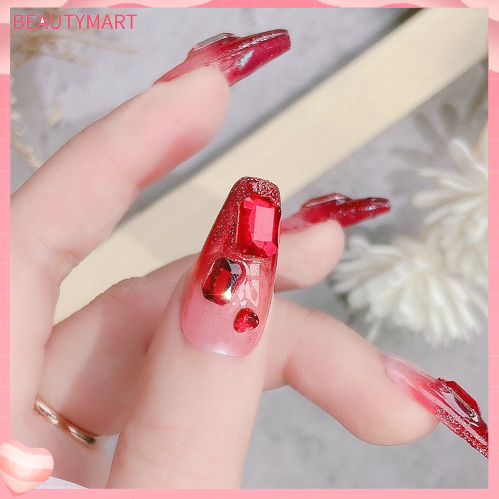 Bộ 10 Đá Trang Trí Móng Tay 2 Màu Sắc Tùy Chọn DIY Dành Cho Nữ