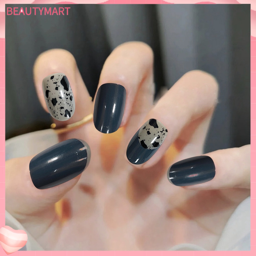 1 Bộ Móng Tay Giả Hiệu Ứng Visual Effect Siêu Mỏng Mượt Mà Dễ Sử Dụng Che Phủ Toàn Diện