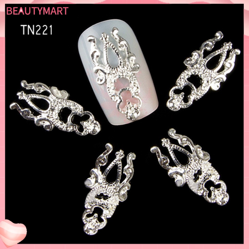 Bộ 10 Miếng Dán Trang Trí Móng Tay Bằng Hợp Kim DIY