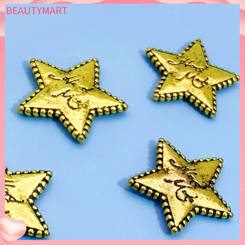 Túi 10 Phụ Kiện Trang Trí Móng Tay Nghệ Thuật Hình Hoa 3D Bằng Hợp Kim Chống Rỉ Sét DIY