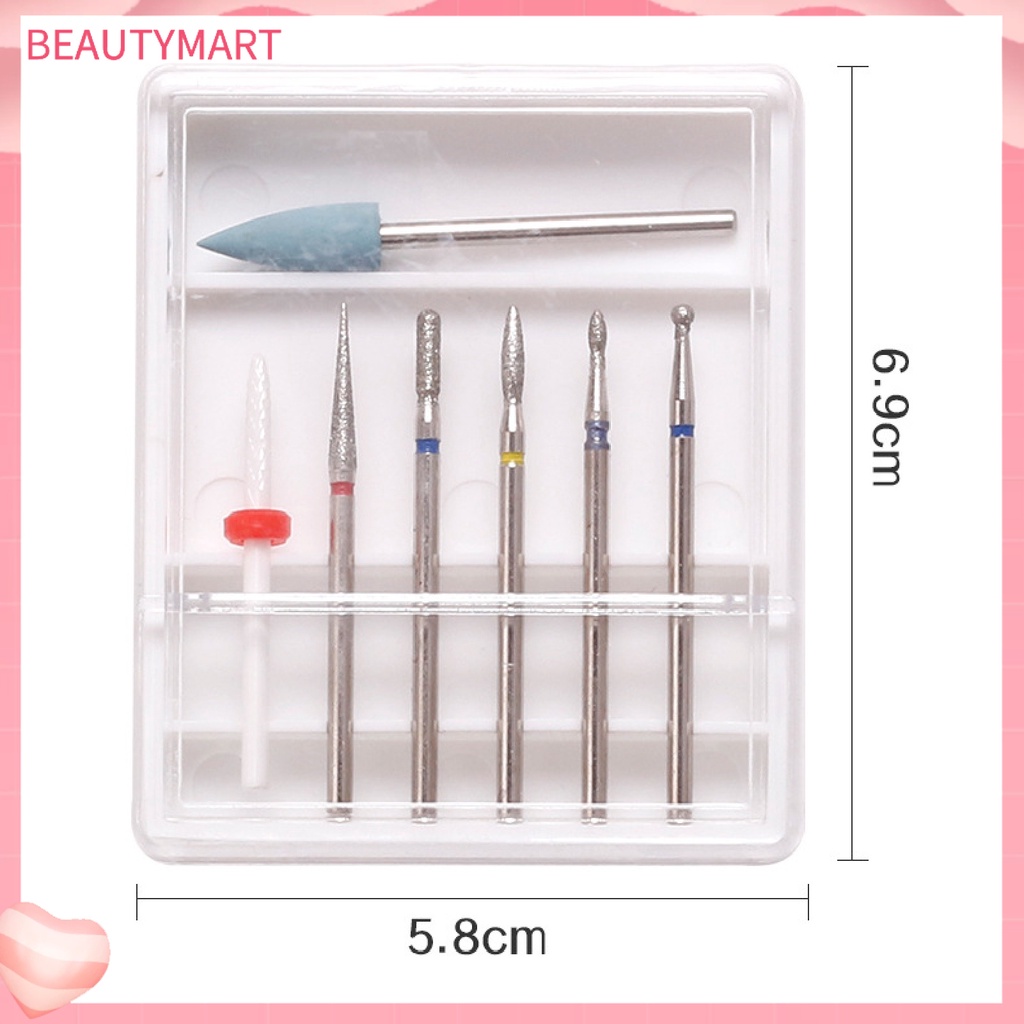 1 Bộ Đầu Mài Móng Tay Bằng Thép Vonfram Chuyên Nghiệp