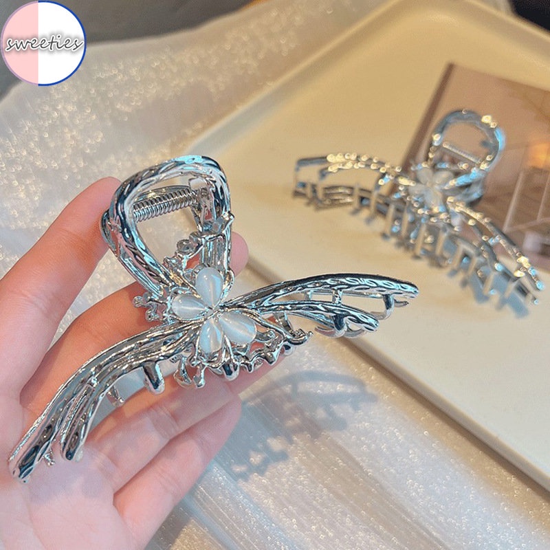 Thời Trang Kẹp Tóc Hình Bướm / Cá Mập / Ngọc Trai Cỡ Lớn Phong Cách Cá Tính