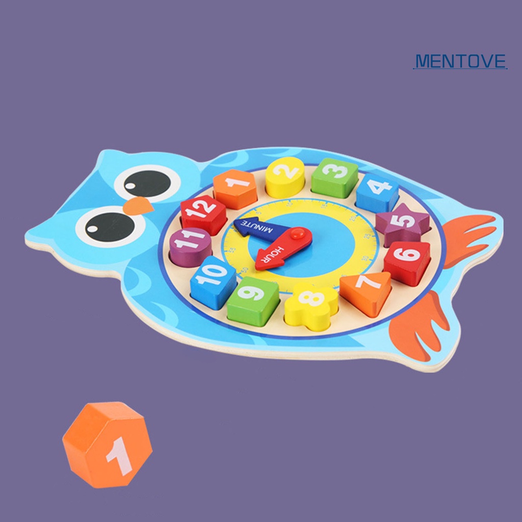 Đồng Hồ Đồ Chơi Bằng Gỗ Hình Động Vật Hoạt Hình Cho Trẻ Em