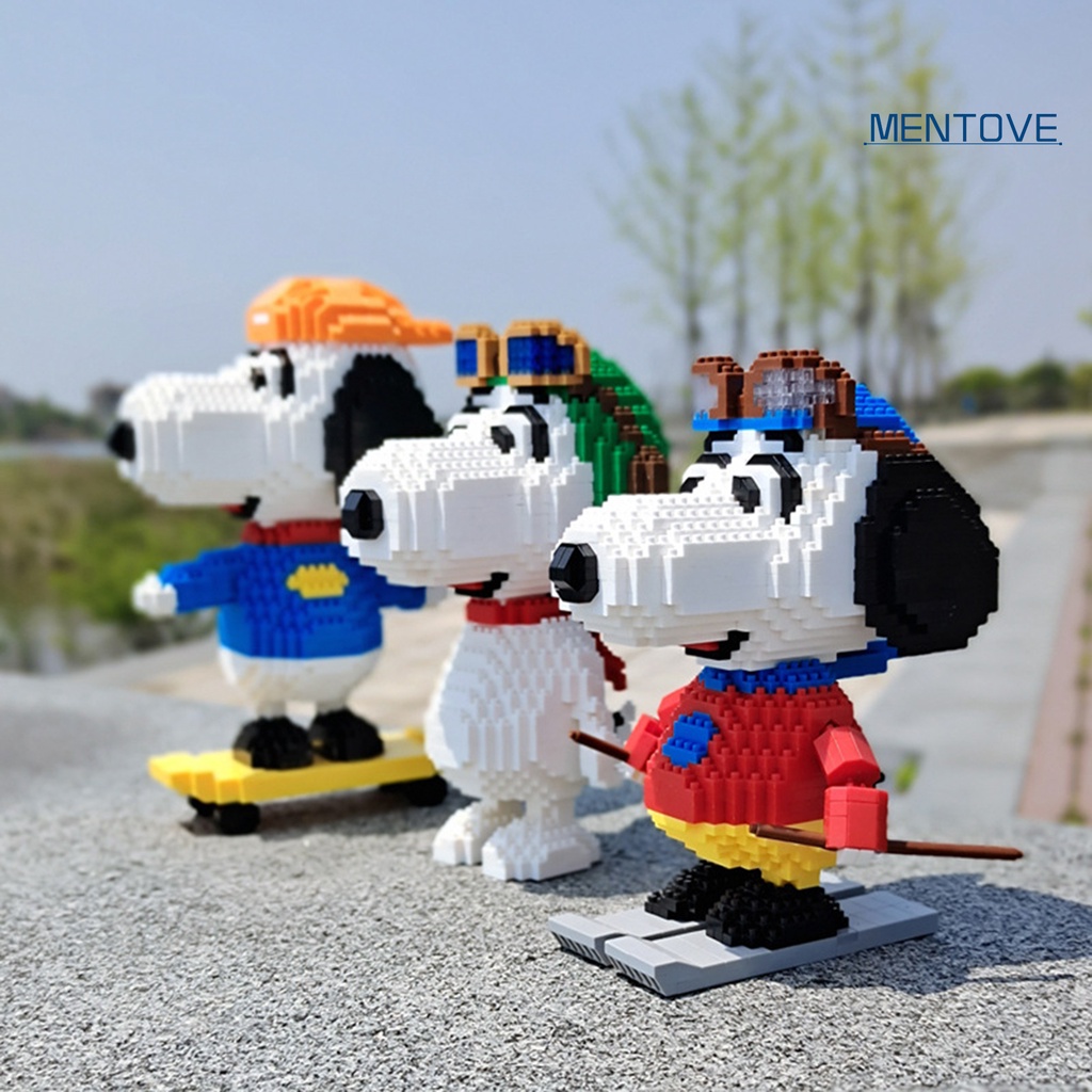 [MT] Đồ Chơi Mô Hình Lắp Ráp Chú Chó Snoopy Cổ Điển Để Bàn Trang Trí DIY