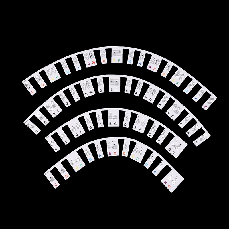 [prosperityus1] Miếng Dán Phím Đàn Piano Bằng Silicon Tháo Rời Được Dành Cho Bắt Đầu