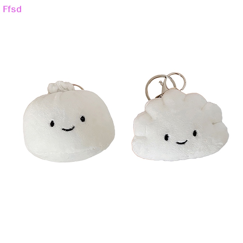 Móc Khóa Búp Bê Nhồi Bông Màu Trắng Dễ Thương