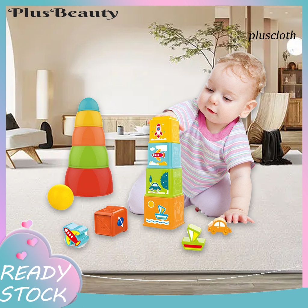 1 Bộ Đồ Chơi Khối Xếp Hình Bằng Nhựa ABS Phát Triển Trí Tuệ Cho Bé