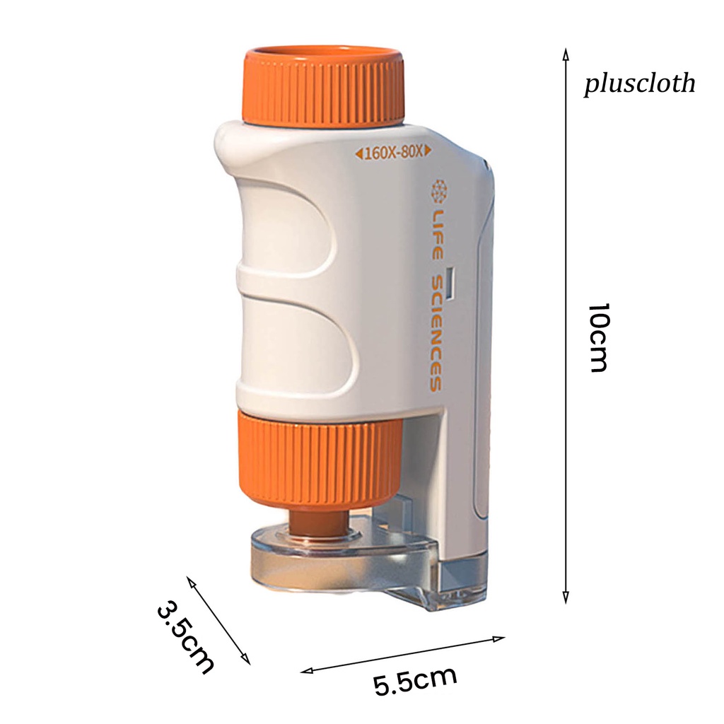 1 Bộ Kính Hiển Vi Cầm Tay Phóng Đại 80-160 Bước Đồ Chơi Thí Nghiệm Khoa Học