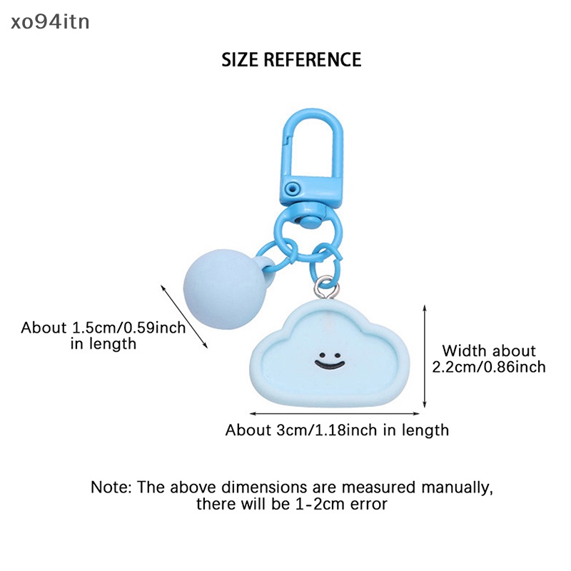 Móc Khóa Mặt Tròn / Đám Mây In Họa Tiết Hoạt Hình Dễ Thương Dùng Làm Quà Tặng / Trang Sức / Móc Khóa /