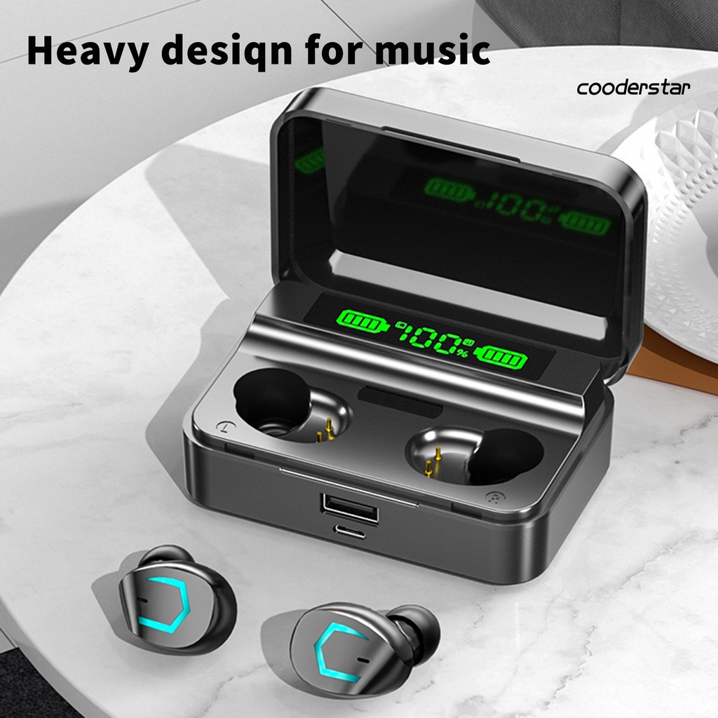 Tai Nghe Nhét Tai Không Dây M36 Kết Nối Bluetooth 5.2 Âm Thanh HiFi Có Màn Hình LED Cảm Ứng Vân Tay Cho iOS Android