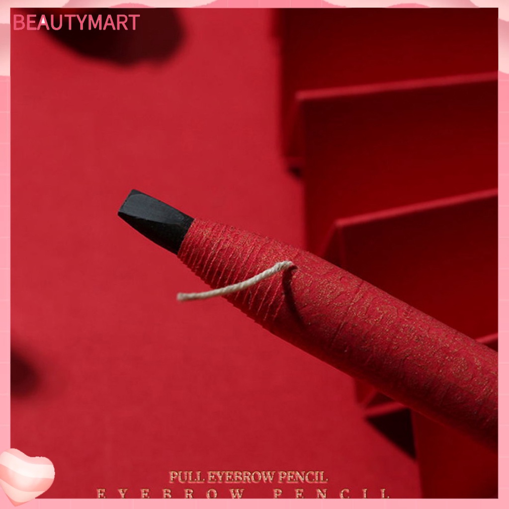 Bút Chì Kẻ Lông Mày Đầu Phẳng Kháng Nước Chống Mồ Hôi Không Phai Tự Nhiên 6 Màu Tùy Chọn Cho Người Mới Bắt Đầu