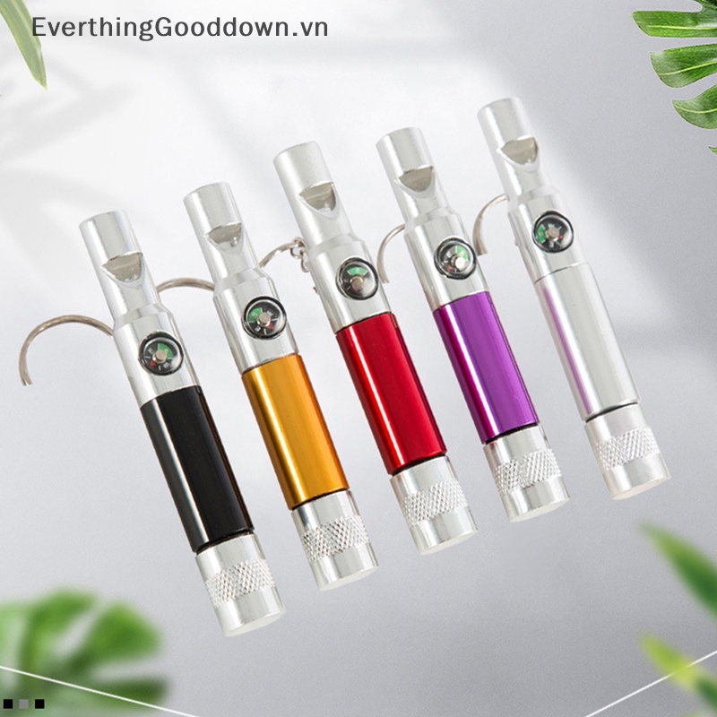 Everthinggoodingdown Còi Thổi Huấn Luyện Sinh Tồn Có La Bàn Đèn Khẩn Cấp vn