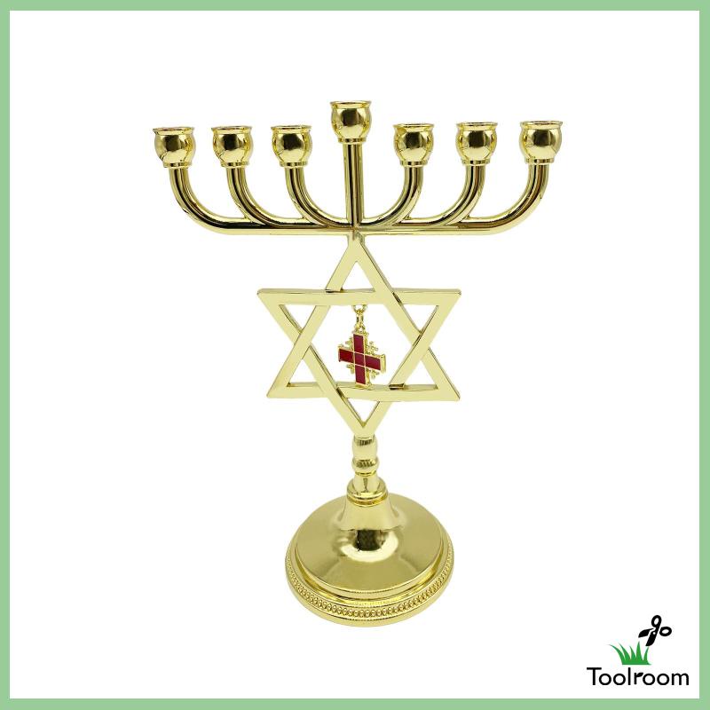 Giá Đỡ Đèn Cầy / Nến Hanukkah Menorah Thiết Kế Độc Đáo Tiện Dụng