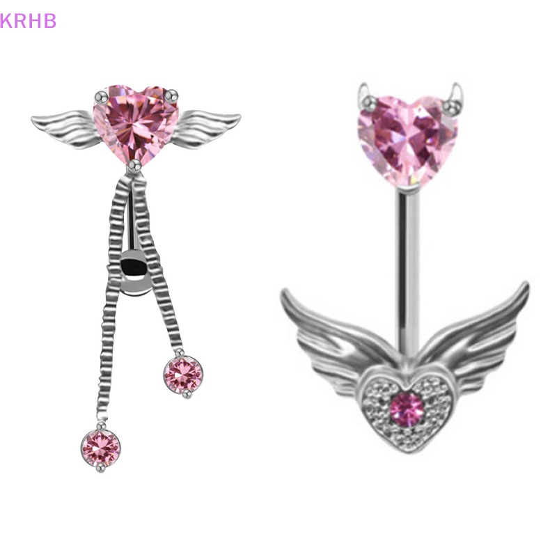 Khuyên Rốn Hình Trái Tim / Bướm Bằng Thép Không Gỉ Thời Trang Cho Nữ Mới