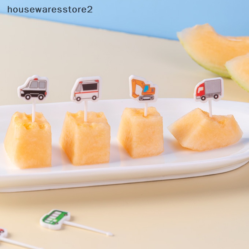 [Housewarestore2] Nĩa Ăn Trái Cây Tăm Xỉa Răng Trái Cây Hình Động Vật Mini Dễ Thương Trang Trí Hộp Đựng Thức Ăn Trẻ Em