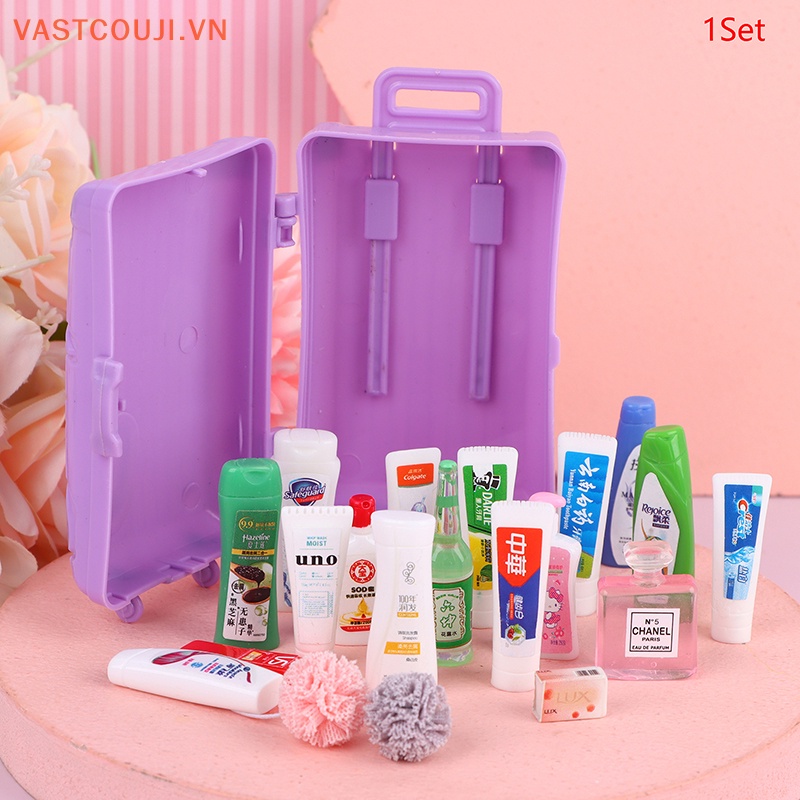 1 Bộ Đồ Dùng Nhà Tắm Tỉ Lệ 1: 12 Trang Trí Nhà Búp Bê