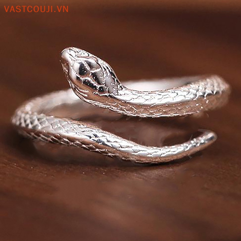 Nhẫn Hình Rắn VASTJI Sáng Tạo Có Thể Điều Chỉnh Kích Cỡ Cho Nam Và Nữ