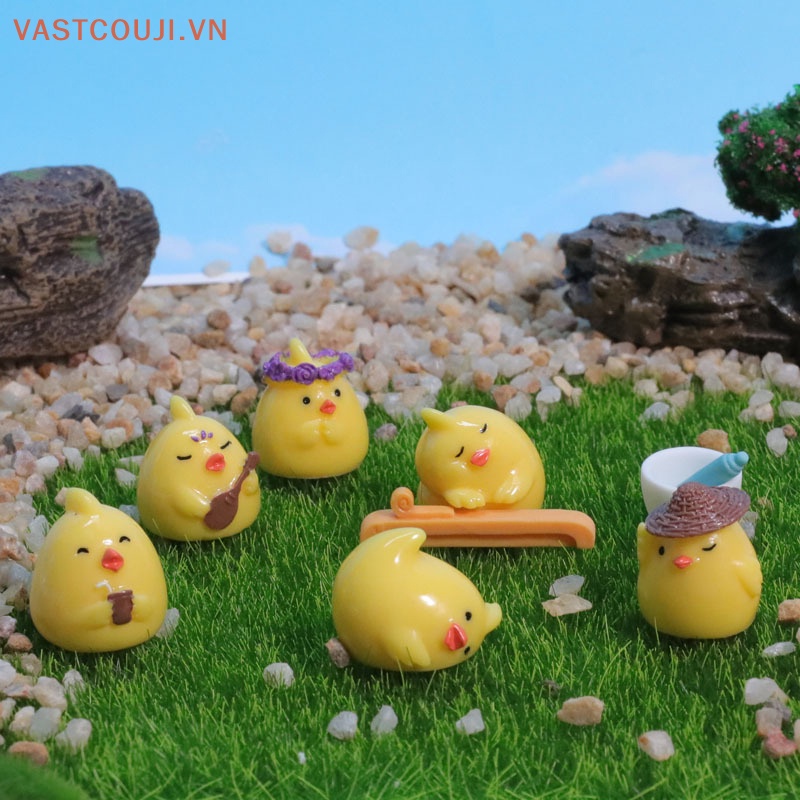 Mô Hình Gà Bằng Nhựa Resin Trang Trí Tiểu Cảnh