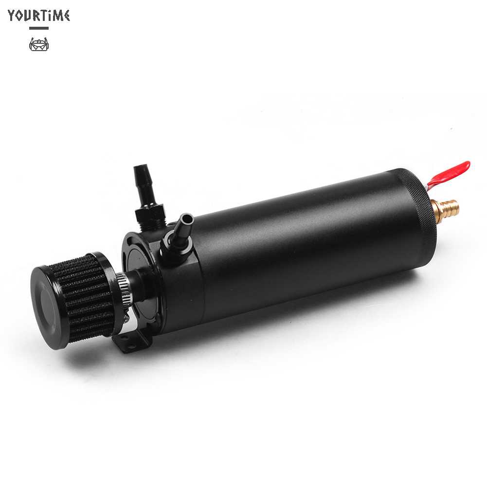 Bình Đựng Dầu 2 Cổng Bằng Nhôm Cho Xe Hơi