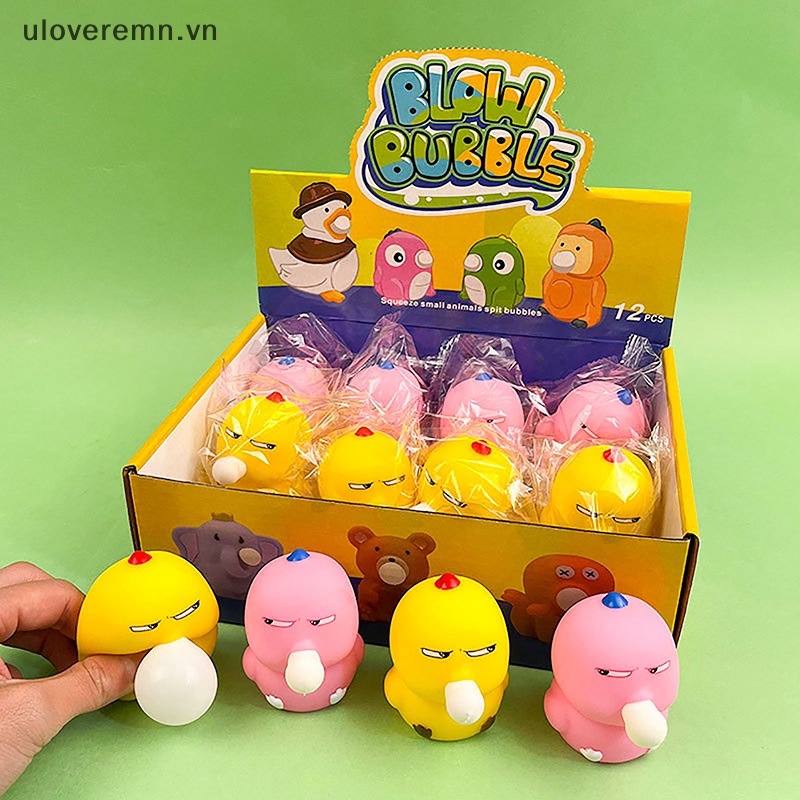 Uloveremn 1 Đồ Chơi Thổi Bong Bóng Hình Con Gà Bằng Vinyl TPR